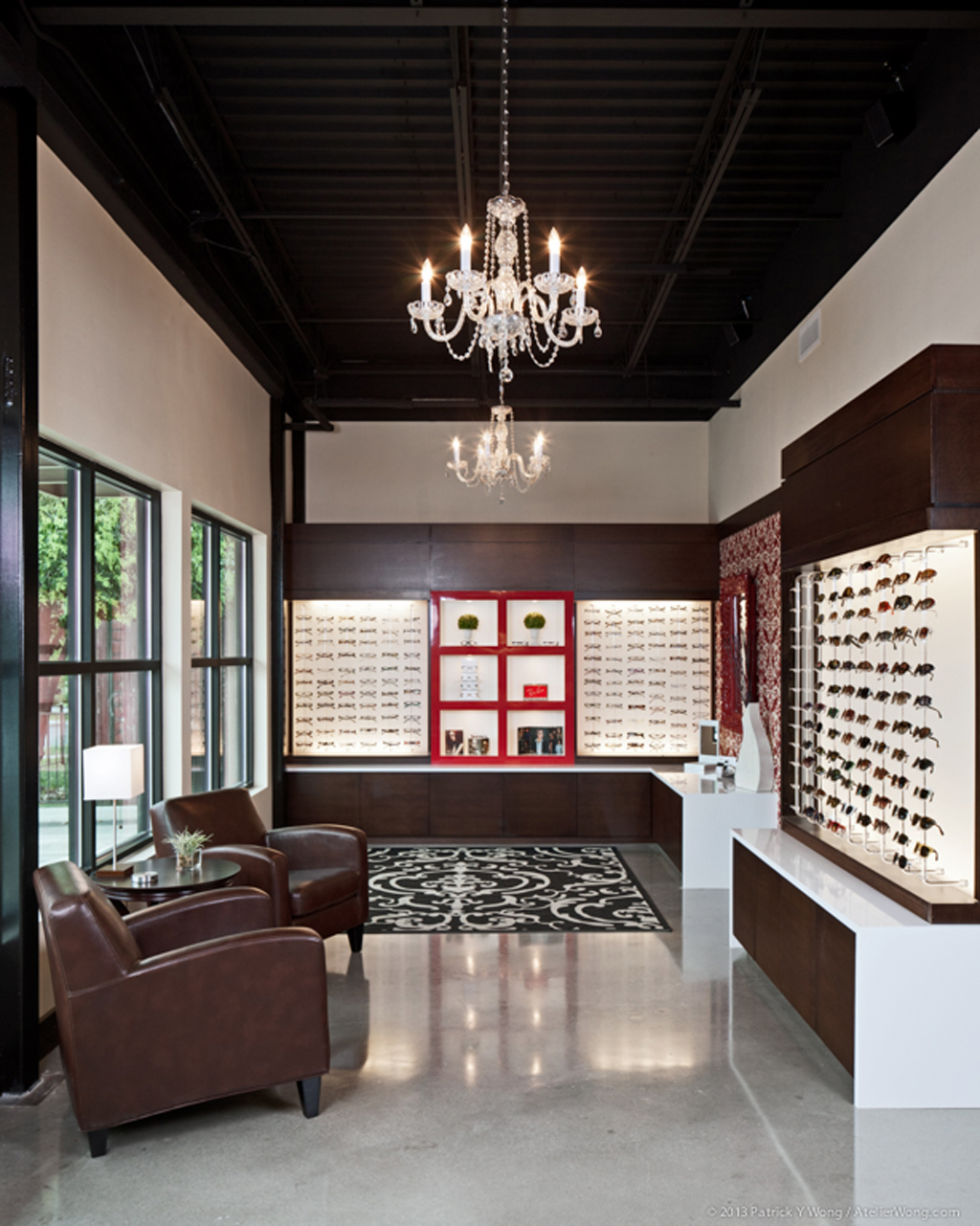 Spectacle Eye Design - The Place for Unique Eyewear designed by Weiss Architects for Collin Tam OD Therapeutic Optometrist